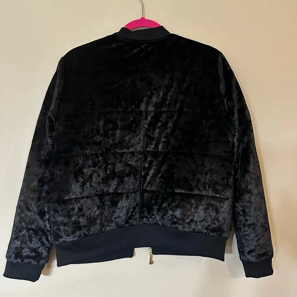 Juicy Couture‎ Black Velvet Bomber Jacket